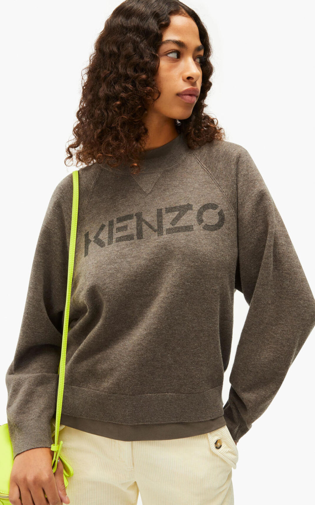 Jerseys Kenzo Logo merino wool Mujer Marrones - SKU.7763140